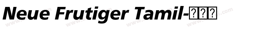 Neue Frutiger Tamil字体转换